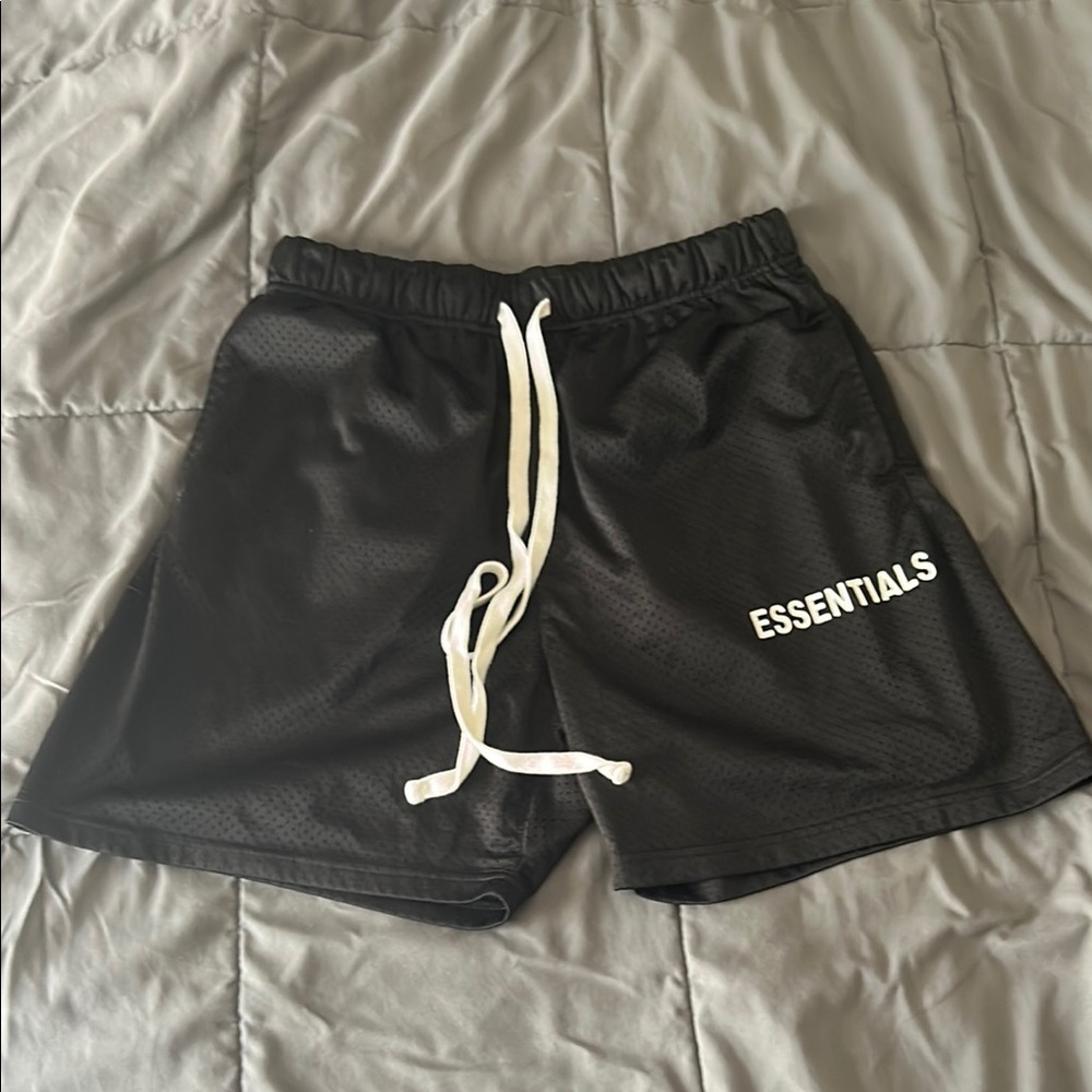 Fear of God Essentials Graphic Mesh Drawstring Shorts
